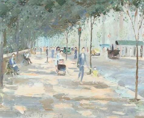 New York oil painting